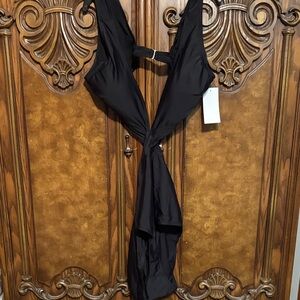 Elegant Black One-Piece Swimsuit